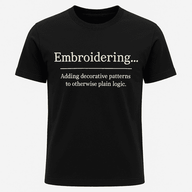 Embroidering Definition Tee