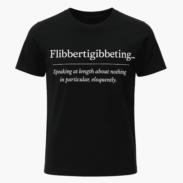 Flibbertigibbeting Definition Tee