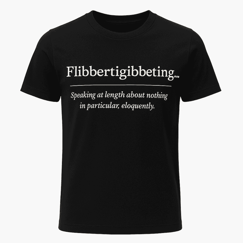 Flibbertigibbeting Definition Tee