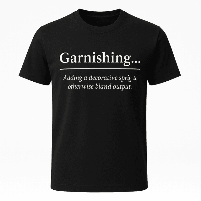 Garnishing Definition Tee