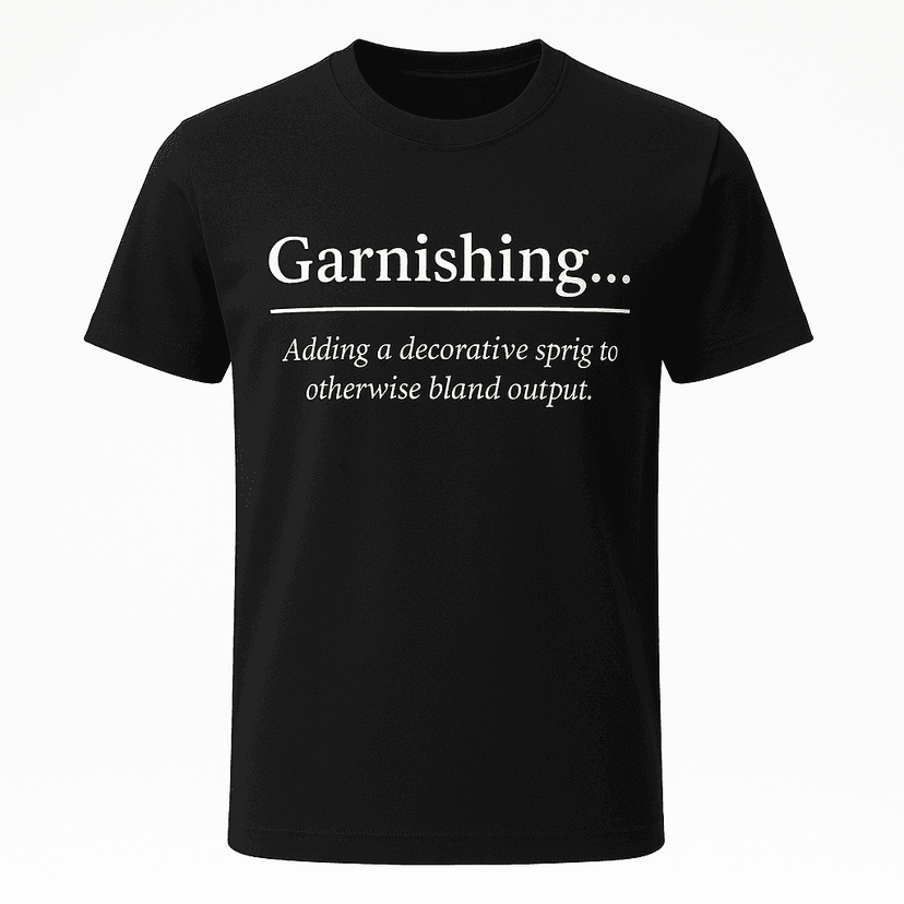 Garnishing Definition Tee