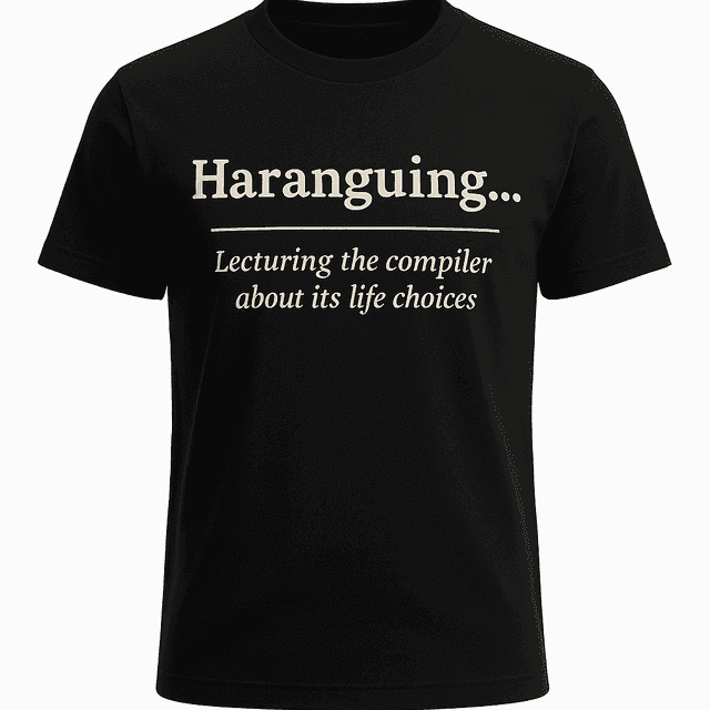 Haranguing Definition Tee