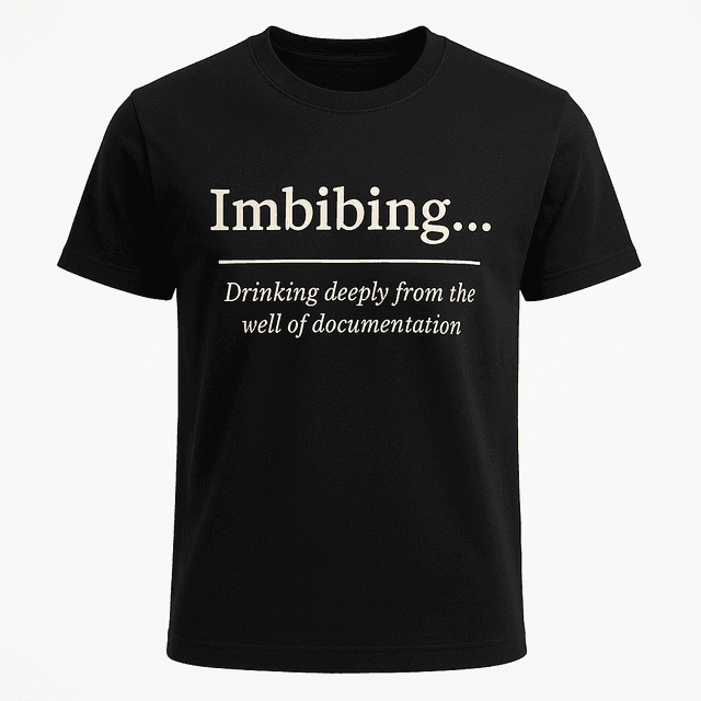 Imbibing Definition Tee