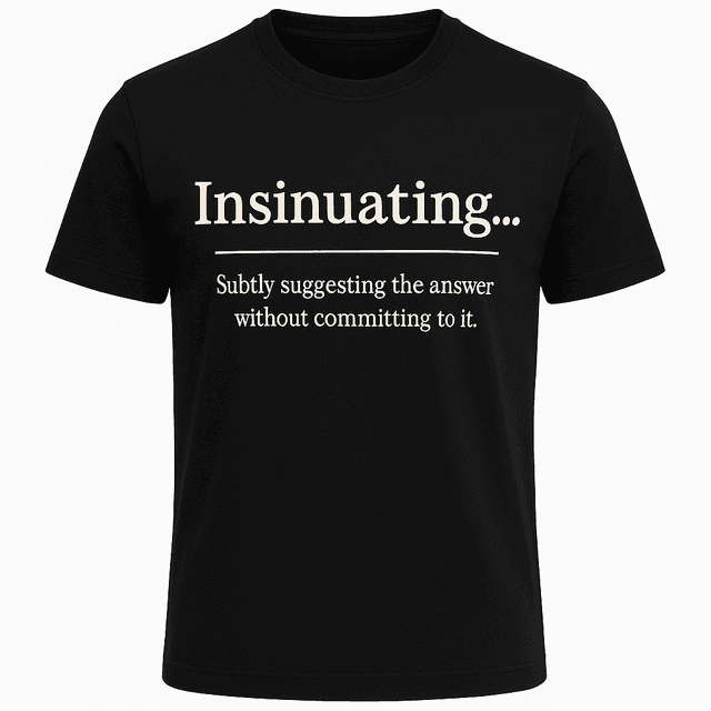 Insinuating Definition Tee