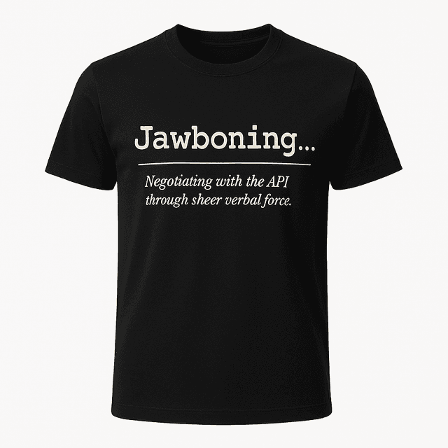 Jawboning Definition Tee