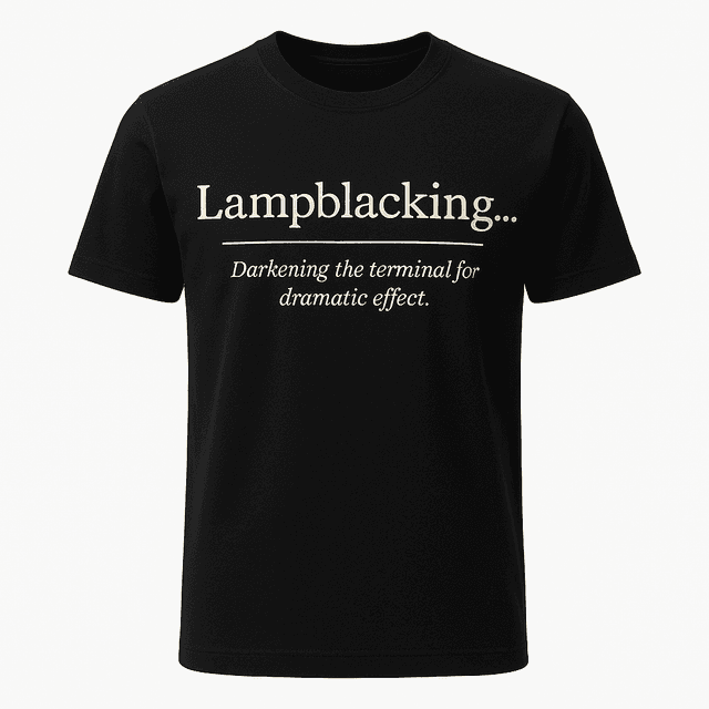 Lampblacking Definition Tee