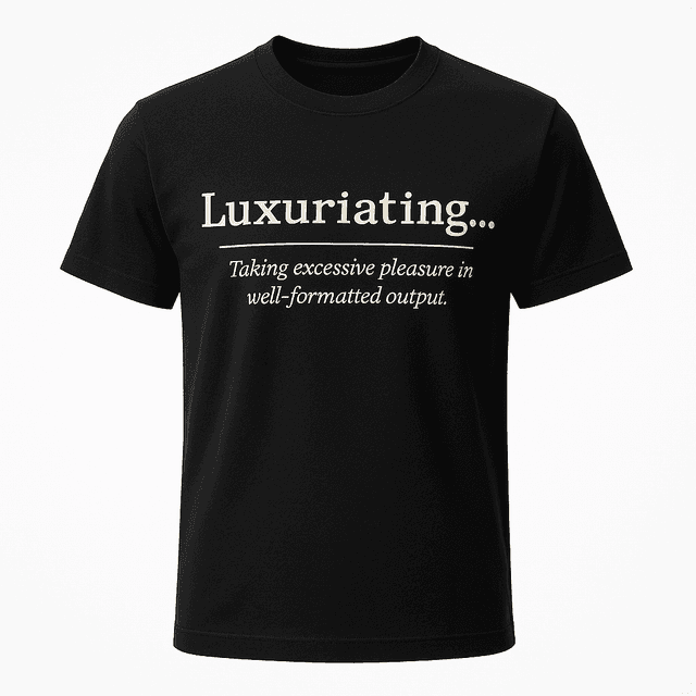 Luxuriating Definition Tee