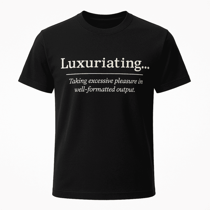 Luxuriating Definition Tee