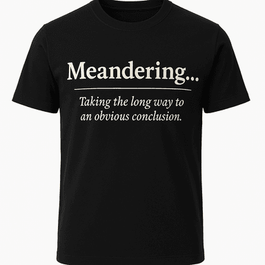Meandering Definition Tee