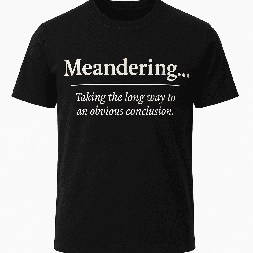 Meandering Definition Tee