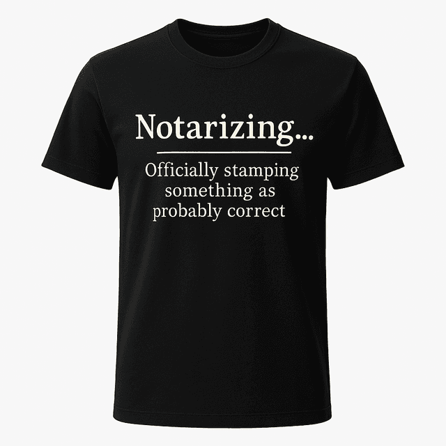 Notarizing Definition Tee