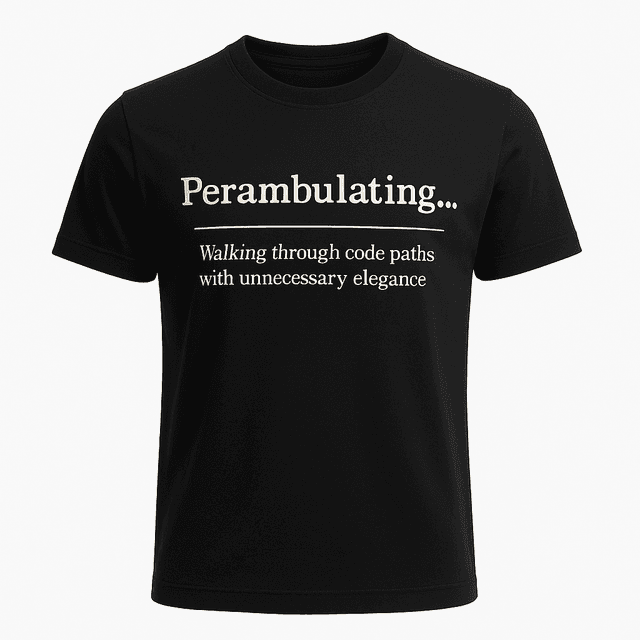 Perambulating Definition Tee