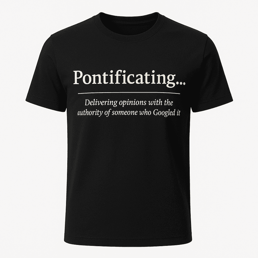 Pontificating Definition Tee
