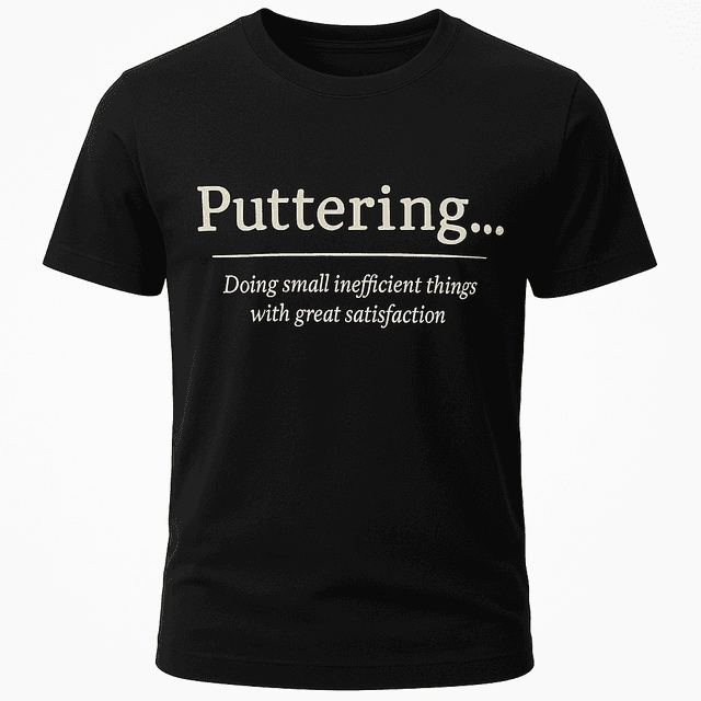 Puttering Definition Tee
