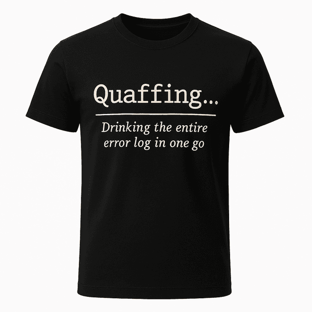 Quaffing Definition Tee