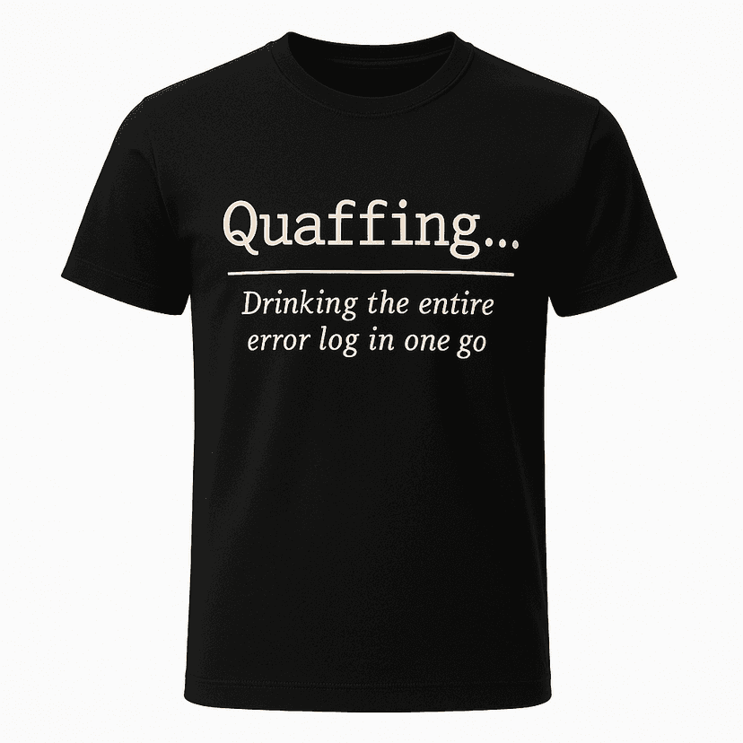 Quaffing Definition Tee