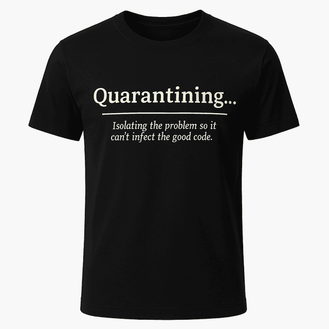 Quarantining Definition Tee