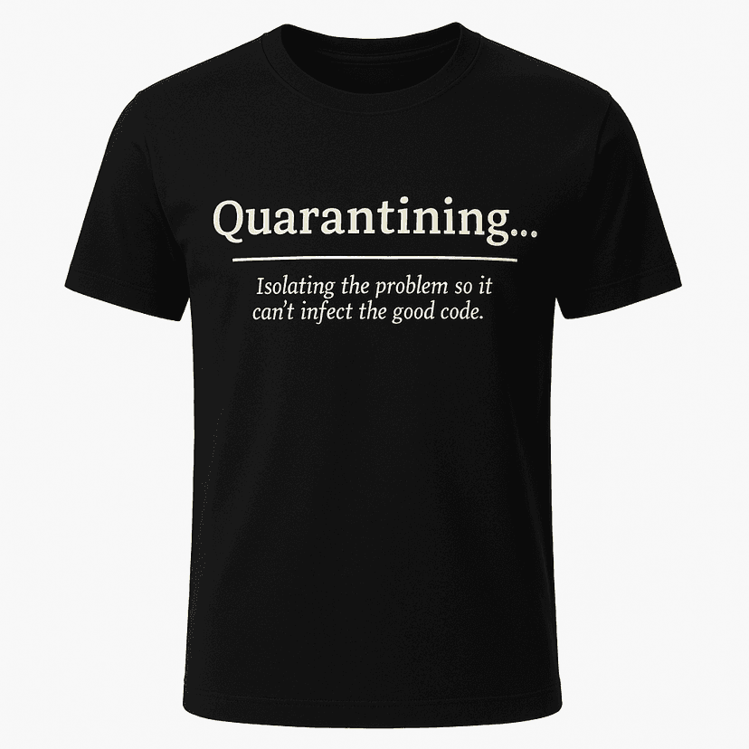 Quarantining Definition Tee