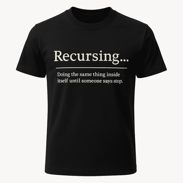Recursing Definition Tee