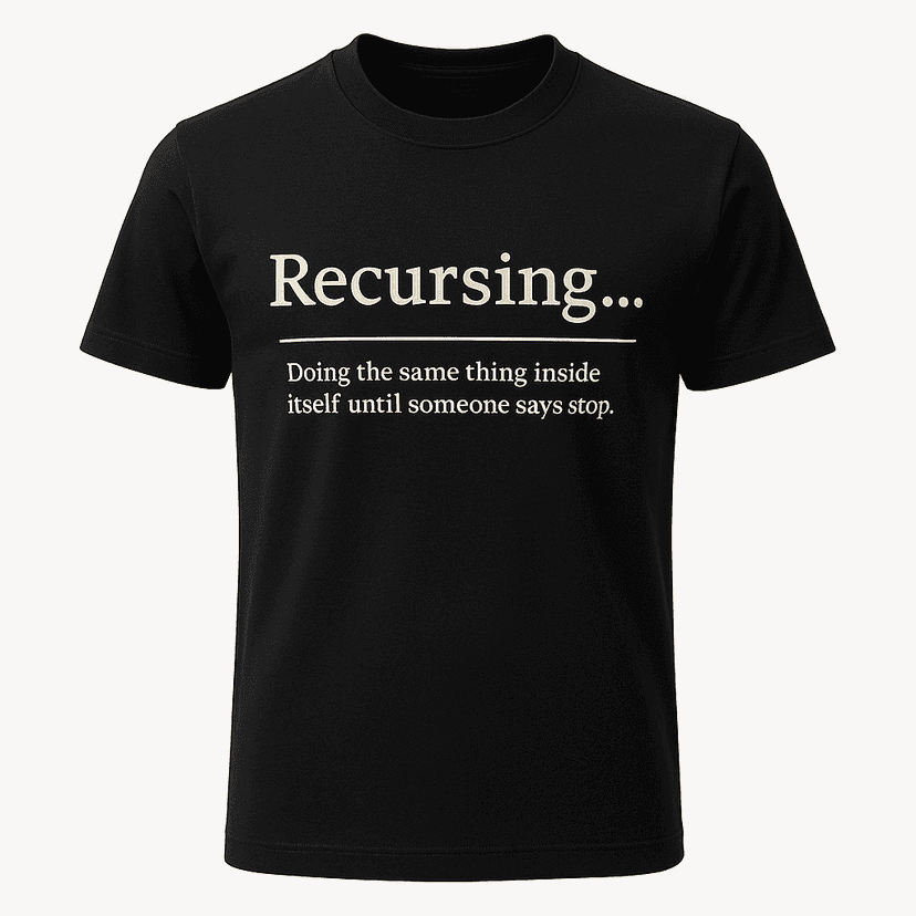 Recursing Definition Tee