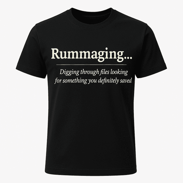 Rummaging Definition Tee