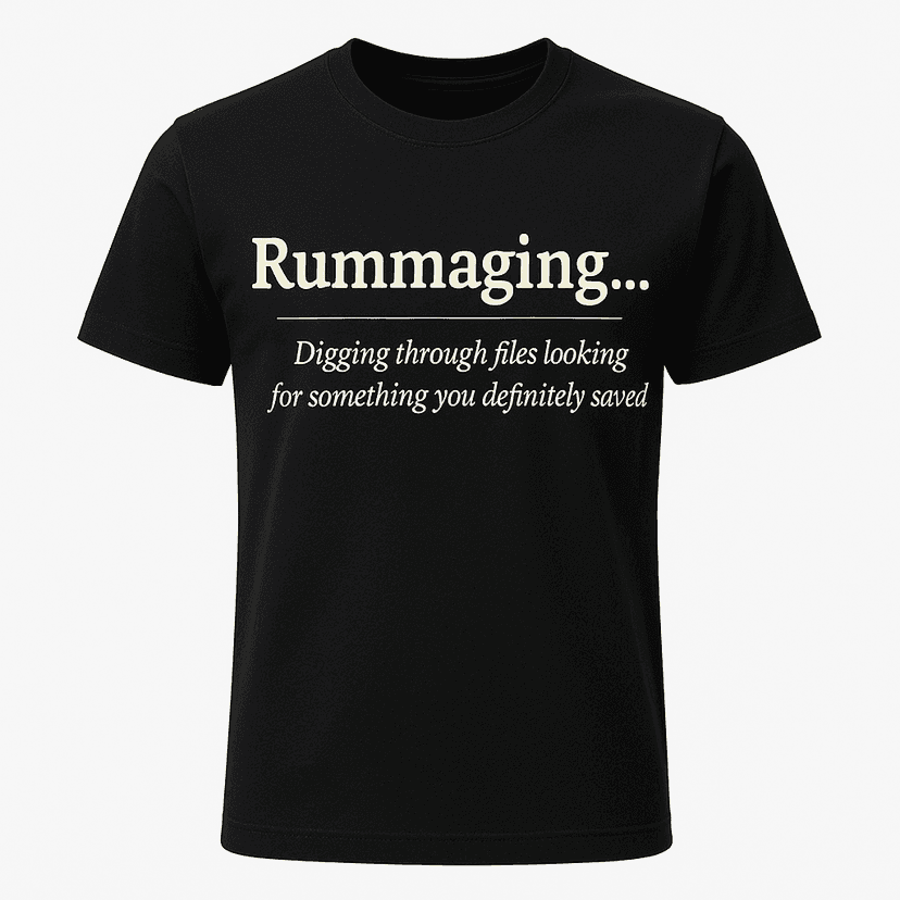 Rummaging Definition Tee