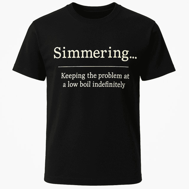 Simmering Definition Tee
