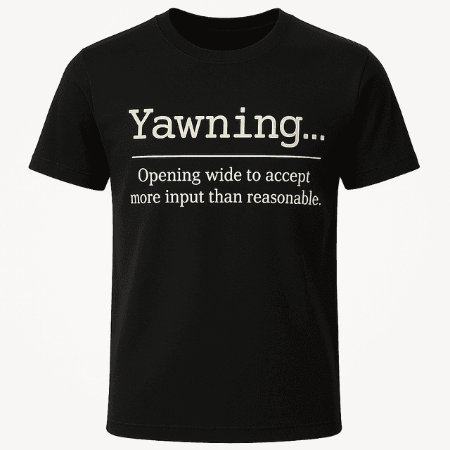 Yawning Definition Tee