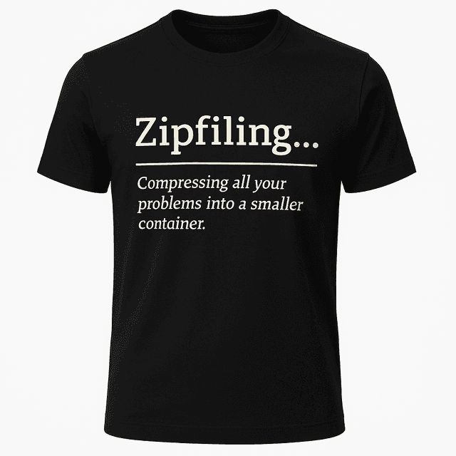 Zipfiling Definition Tee