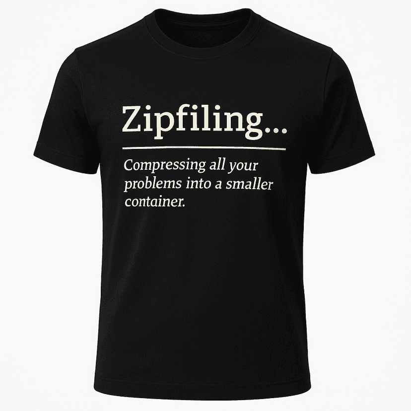 Zipfiling Definition Tee