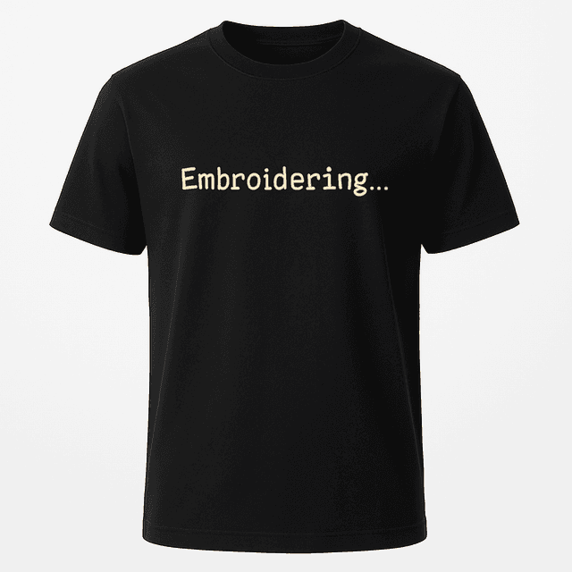 Embroidering Tee