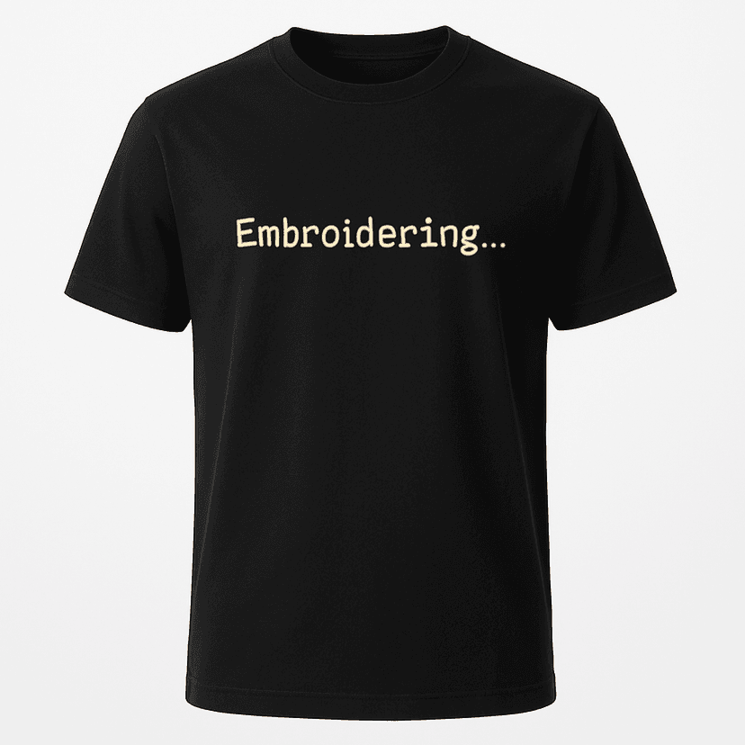 Embroidering Tee